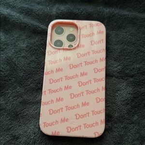 Velvet Caviar Pink 'Don't Touch Me' Phone Case - MagSafe iPhone 13 Pro Max